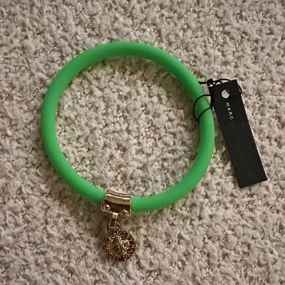 Marc By Marc Jacobs Green Hair Accessory with Gold Charm - Picture 1 of 4